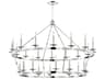 Allendale 28-Light Polished Nickel Candelabra Round Tiered Chandelier