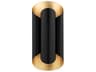 Banks 2-Light Gold Leaf Black Wall Sconce