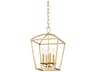 Bryant 4-Light Gold Leaf Candelabra Chandelier