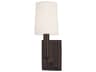 Clinton 1-Light Old Bronze Off White Wall Sconce