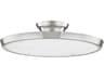 Draper 1-Light Polished Nickel LED Round Semi Flush Mount