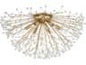 Dunkirk Semi-Flush Mount in Aged Brass Modern Sputnik Fixture