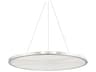 Eastport 1-Light Polished Nickel Brass Glass LED Round Pendant