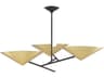 Equilibrium 3-Light Black Aged Brass Chandelier