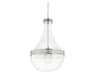 Hagen 1-Light Polished Nickel Glass Pendant