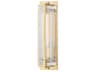 Hawkins 1-Light Aged Brass Glass Wall Sconce