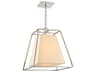 Kyle 4-Light Polished Nickel Off White Empire Pendant