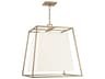 Kyle 6-Light Aged Brass White Empire Pendant