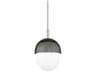 Nyack 1-Light Polished Nickel Black LED Mini Pendant