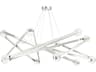 Orbit 12-Light Polished Nickel LED Candelabra Geometric Sputnik Chandelier