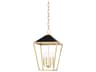 Paxton 4-Light Gold Leaf Black LED Candelabra Chandelier