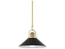 Syosset 1-Light Aged Brass Mini Pendant