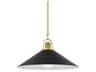 Syosset 1-Light Aged Brass Pendant