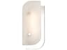 Yin & Yang 1-Light Polished Nickel Off White LED Wall Sconce