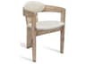 Maryl Dining Chair Whitewash Wood and Leather