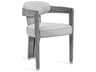 Maryl II Dining Chair Gray Oak Upholstered Arm