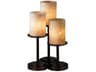 Clouds Dakota Resin Bronze Glass Table Lamp