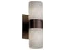 Clouds 2-Light Bronze Glass Wall Sconce