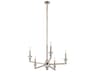 Calyssa 5-Light Polished Nickel Crystal Glass Candelabra Sputnik Chandelier