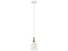 Danika 1-Light White Bell Mini Pendant