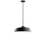 Danika 1-Light Black Round Pendant