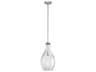 Everly 1-Light Chrome Glass Geometric Mini Pendant