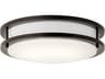 1-Light Olde Bronze LED Round Flush Mount