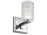 Giarosa 1-Light Chrome Glass Wall Sconce