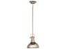 Hatteras Bay 1-Light Polished Nickel Round Mini Pendant