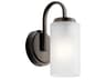 Kennewick 1-Light Olde Bronze Glass Wall Sconce