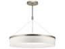Mercel 3-Light Satin Nickel Drum Pendant