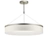 Mercel 3-Light Satin Nickel Drum Pendant