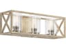 Moorgate 3-Light Distressed Antique White Glass Vanity Light