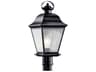 Mount Vernon 1 - Light Glass Outdoor Post Light