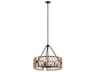 Oana 6-Light Palm Black Candelabra Chandelier