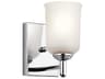 Shailene 1-Light Chrome Glass Wall Sconce