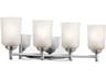 Shailene 4-Light Chrome Glass Vanity Light