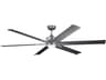 Szeplo Patio Weathered Steel 80" LED Outdoor Ceiling Fan