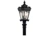 Tournai 3 - Light Glass Outdoor Post Light