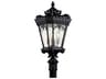 Tournai 4 - Light Glass Outdoor Post Light