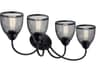 Voclain 4-Light Black Vanity Light