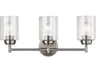 Winslow 3-Light Brushed Nickel Glass Vanity Light
