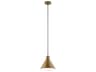 Zailey 1-Light Natural Brass Mini Pendant