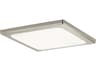 Zeo Brushed Nickel LED Geometric Flush Mount