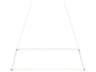 Z-Bar Rise Rectangle LED Pendant Matte White