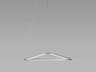 Z-Bar Triangle Pendant Light Silver