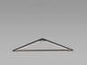 Z-Bar Pendant Triangle LED Light