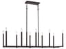Alpine 10-Light Bronze Linear Island Pendant