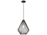 Geometric 1-Light Black Mini Pendant