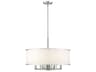 Park Ridge 6-Light Brushed Nickel Drum Round Pendant